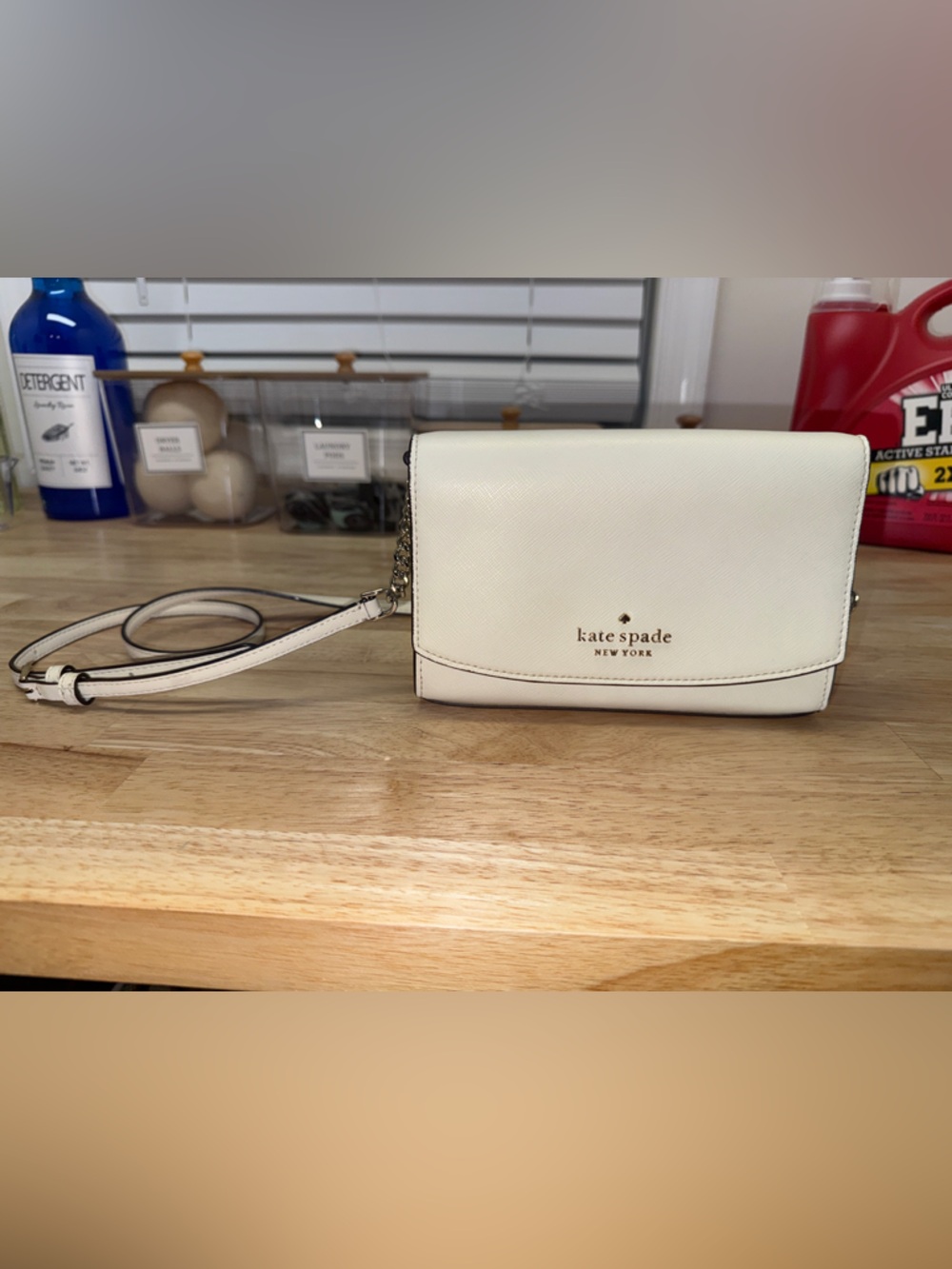 kate spade Saffiano Crossbody with Gold Logo